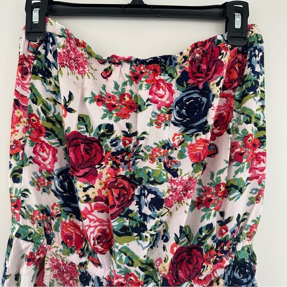 Angie Strapless Floral Short Romper Size Large - Picture 5 of 8